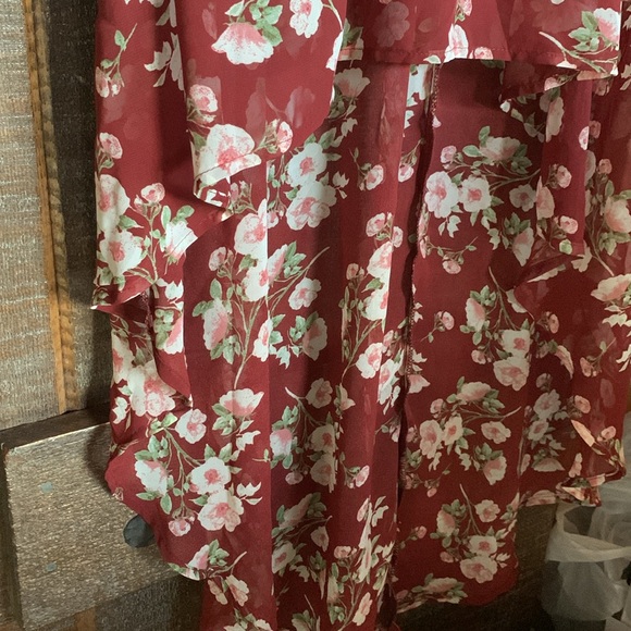 Lily Rose womens floral milkmaid dress size medium coquette bloomcore dainty - Picture 10 of 15